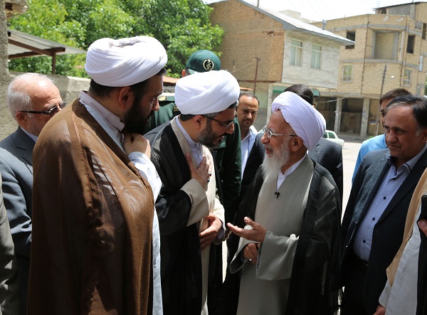 مراسم استقبال از حضرت آیتالله جوادی آملی در دماوند برگزار شد+تصاویر