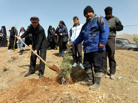 آیین کاشت نهال در شهر دماوند/غرس ۴۰۰ اصله نهال در منطقه گردشگری چشمهاعلا