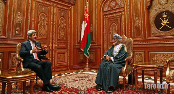 Kerry (left) meets with Oman's Sultan Qaboos bin Said at Bait Al Baraka in Muscat on May 21. | Reuters