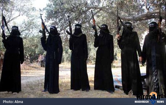 اولین گروه مسلح زنان داعش + عکس اولین گروه مسلح زنان داعش + عکس