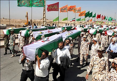 شهید دفاع مقدس در مرز شلمچه