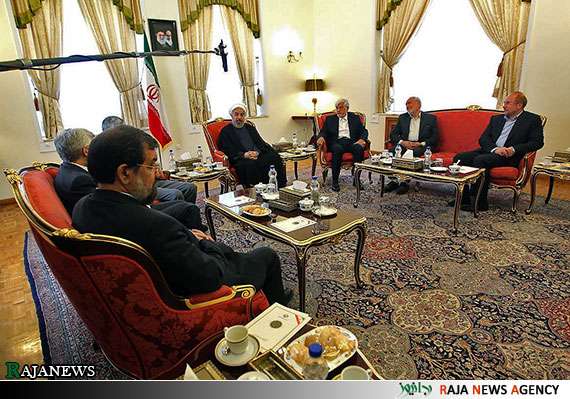 دیدار روحانی بار قبای انتخاباتی