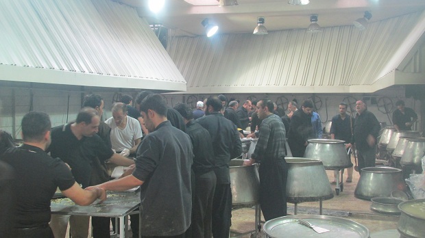 آشپزخانه حسینیه محله درویش