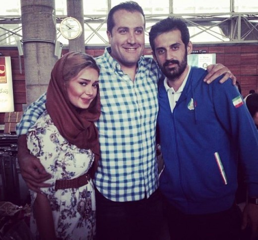 سعید معروف در کنار مسی و نادال