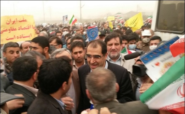 وزیر بهداشت در خوزستان