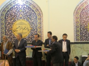 تجلیل از پیرغلامان اهل بیت مسجدالزضا