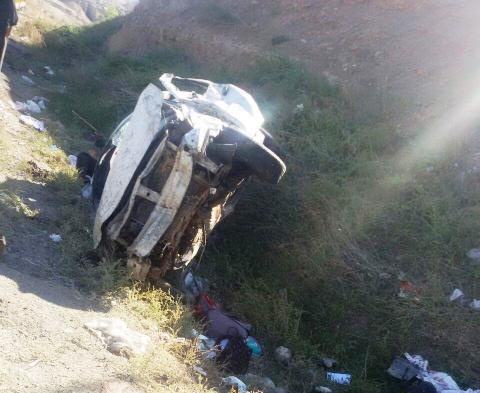 تصادف و واژگونی خودرو دماوند