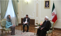 دیدار رئیس جمهور با موگرینی