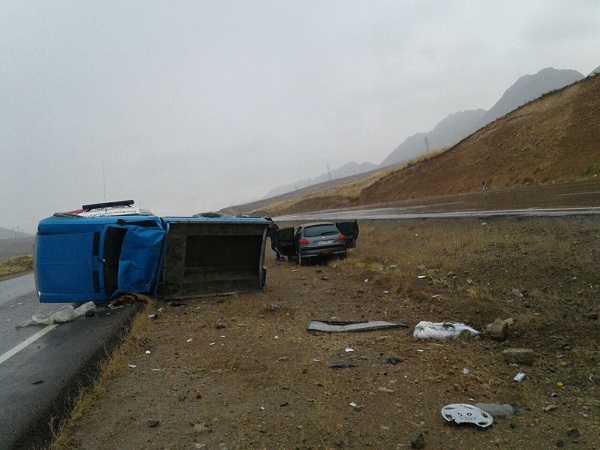 وازگونی خودرو