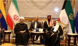 نشست روحانی و امیر کویت