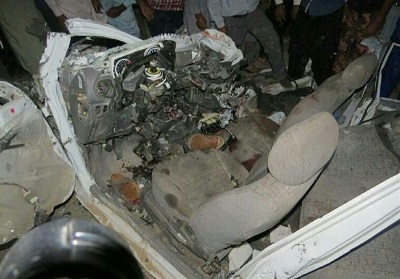 تصادف در محور ریگان- بم