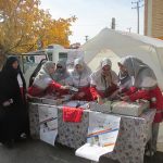 نمایشگاه امداد در هنرستان زینبیه