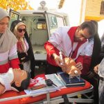 نمایشگاه امداد در هنرستان زینبیه