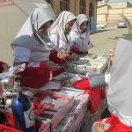 نمایشگاه امداد در هنرستان زینبیه