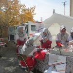 نمایشگاه امداد در هنرستان زینبیه