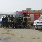 مانور زلزله در هنرستان دکتر حسابی