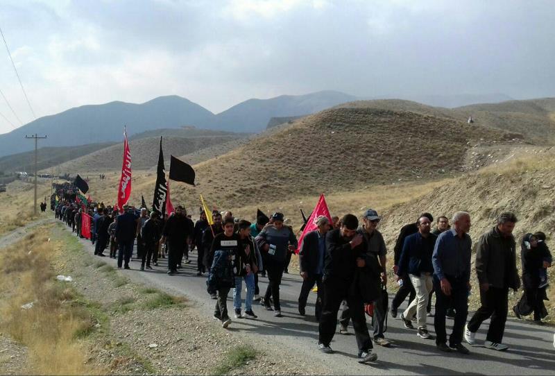 پیاده روی جاماندگان اربعین زیارت کیلان دماوند