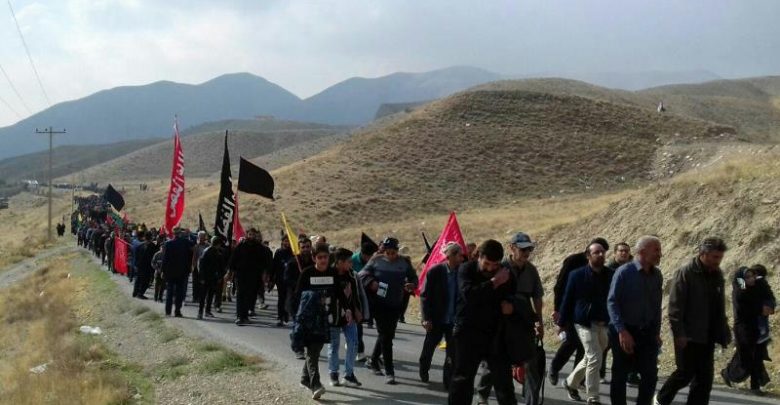 پیاده‌ روی جاماندگان اربعین زیارت کیلان دماوند