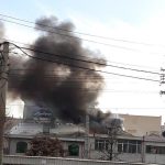 آتش سوزی یک کارگاه قنادی گیلاوند شهر دماوند