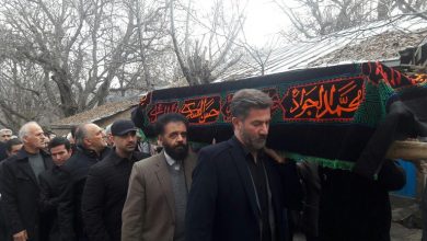 تشییع پیکر استاد حسین نوروزی احمدآبادی در دماوند
