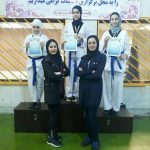دختران تکواندوکار دماوند در مسابقات قهرمانی آزاد استان تهران