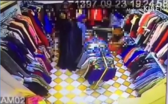 سرقت از فروشگاه لباس فروشی در شهر رودهن با حواس پرتی فروشنده