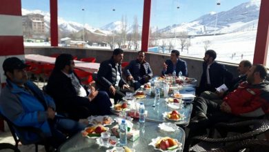 نشست ساماندهی مجموعه ورزشی پیست اسکی آبعلی