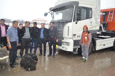 تجهیز ناوگان شهرداری آبسرد به کامیون کشنده دانگ فنگ (3)