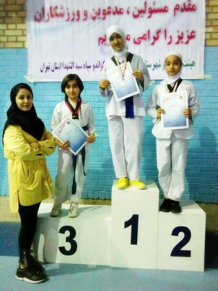کسب 4 مدال رنگین توسط دختران تکواندوکاران دماوند