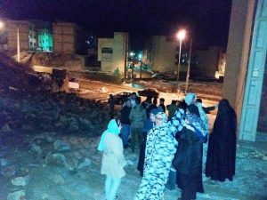 ریزش دیوار حائل مسکن مهر گیلاوند