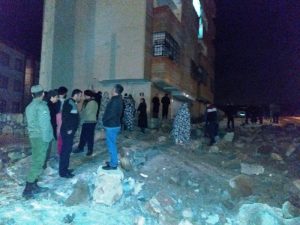 ریزش دیوار حائل مسکن مهر گیلاوند