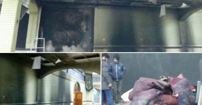 حادثه آتش‌سوزی در حسینیه محله چالکاء شهر دماوند