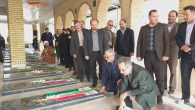محسنی بندپی استاندار تهران سفر دماوند مزار شهدای دماوند