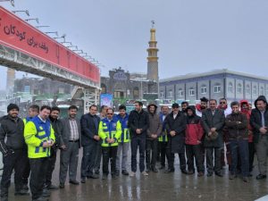 مانور آماده‌باش ستاد تسهیلات خدمات سفر شهرستان دماوند ویژه نوروز ۹۸ در آستان مقدس امامزاده هاشم(ع) دماوند (1)