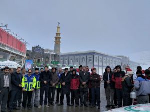 مانور آماده‌باش ستاد تسهیلات خدمات سفر شهرستان دماوند ویژه نوروز ۹۸ در آستان مقدس امامزاده هاشم(ع) دماوند (1)