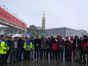 مانور آمادهباش ستاد تسهیلات خدمات سفر شهرستان دماوند ویژه نوروز ۹۸ در آستان مقدس امامزاده هاشم(ع) دماوند (1)