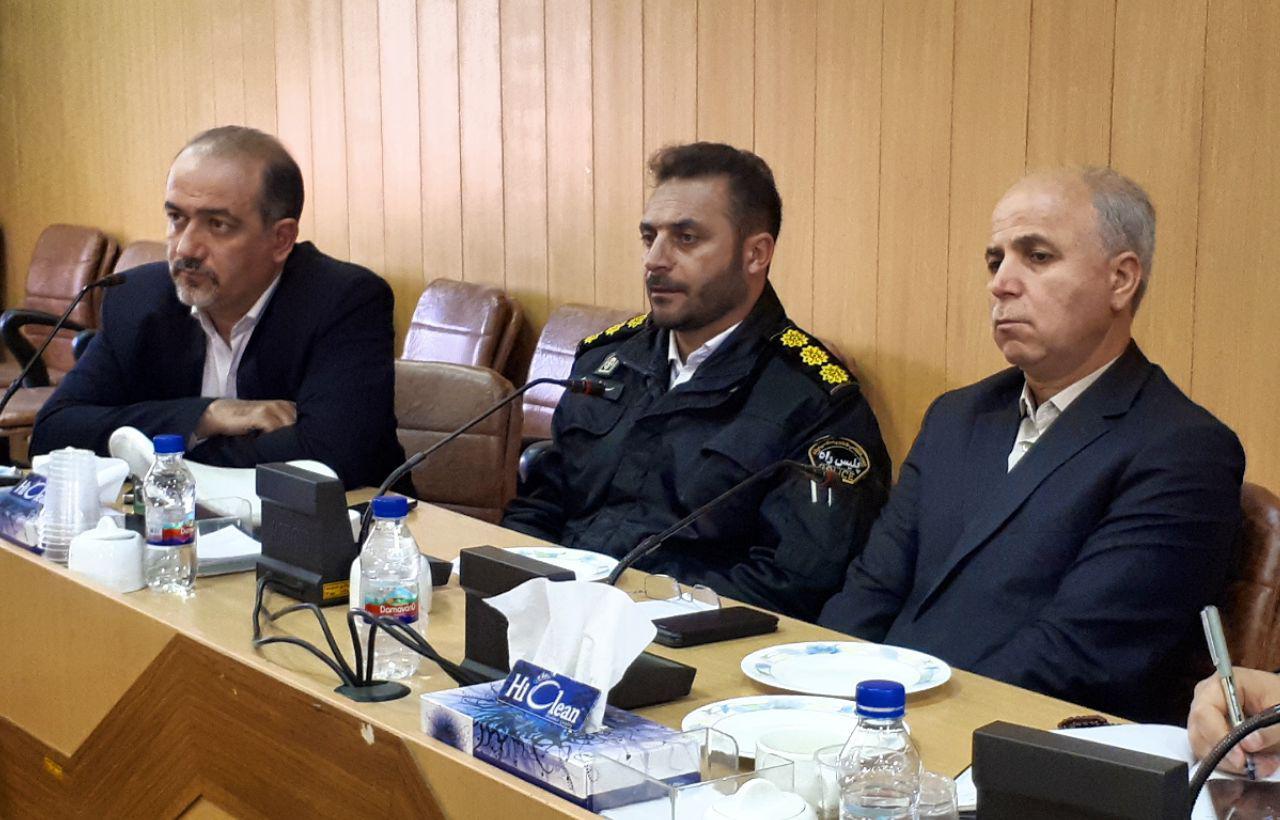 نشست شورای ترافیک شهرستان دماوند با حضور فرمانده پلیس‌راه شرق استان تهران