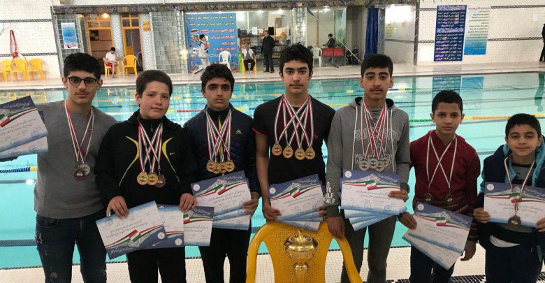 کسب مقام اول تیم هیات شنای رودهن در مسابقات دانش‌آموزی انتخابی کشور و قهرمانی استان تهران