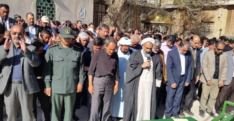تشییع غلام رسولی شهید مدافع حرم آیینه‌ورزان دماوند (1)