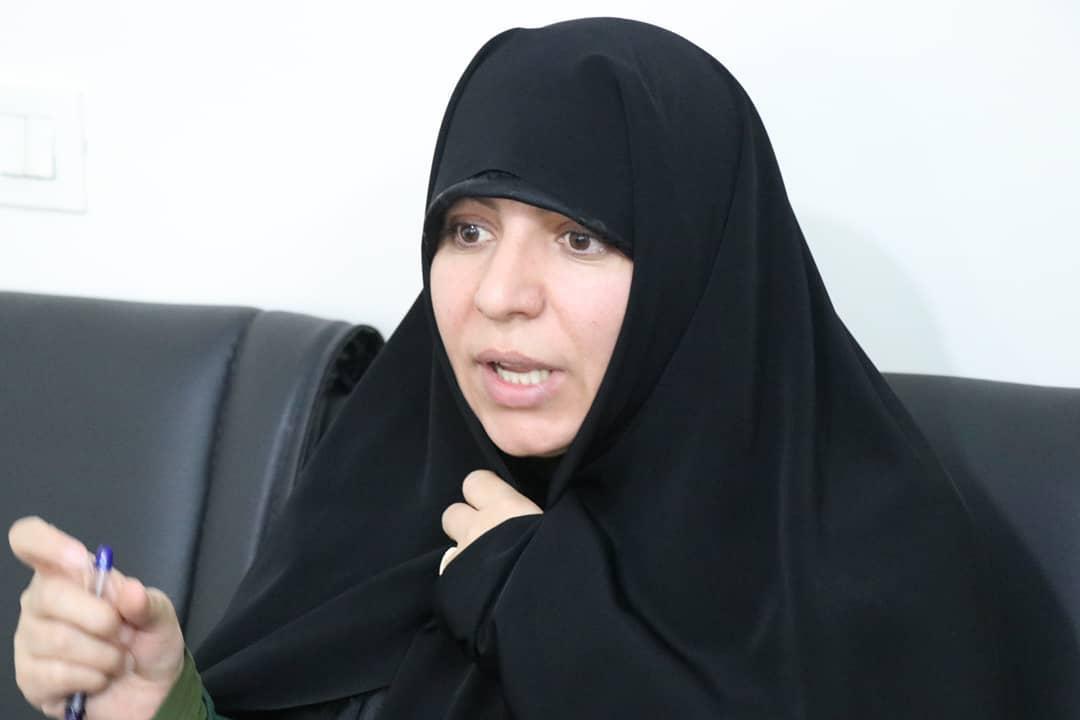 سید راضیه تقوی مسئول بسیج جامعه زنان شهرستان دماوند