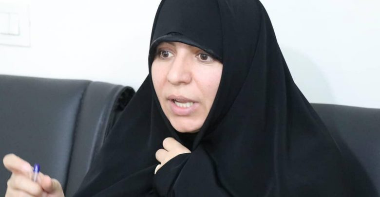 سید راضیه تقوی مسئول بسیج جامعه زنان شهرستان دماوند