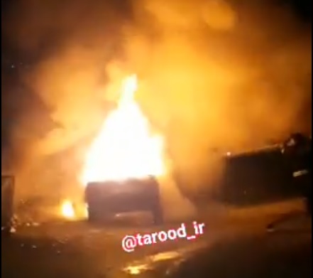 حریق پراید دماوند
